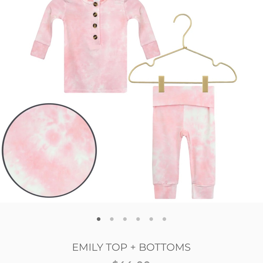 Lou Lou & Company Pink Tie-Dye Kids Matching Set
